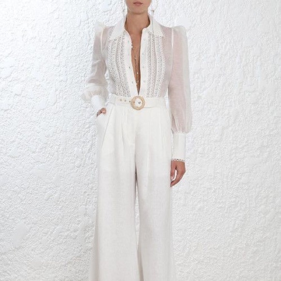 Zimmermann Cream Doley Blouse NWT Size S/1 - Picture 2 of 6